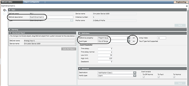 Event Enrollment Object Property Defaults